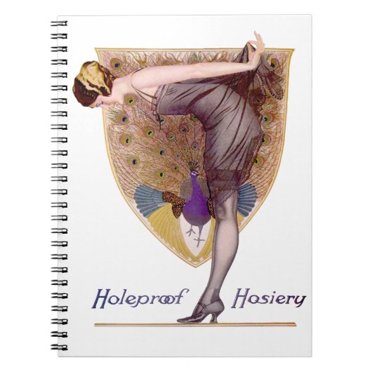  Peacock Woman Flapper  Notitieboek (Voorkant)