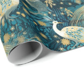 Peacock Wrapping Paper Woodland Animals Cadeaupapier (Rol Hoek)