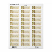  Peacock Yellow Coral and Grey Labels (Full Sheet)