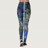 Peacock Yoga Pilates Hot Pants Leggings (Achterkant)