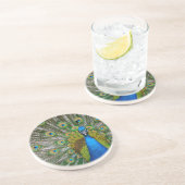 Peacock Zandsteen Onderzetter (Zijkant)