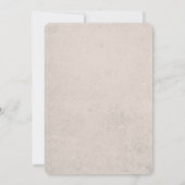 Peacock-zeegrens huwelijk kaart (Achterkant)