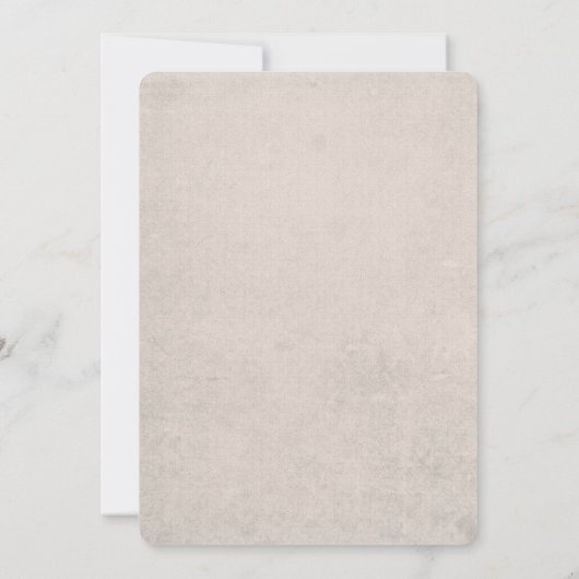 Peacock-zeegrens huwelijk kaart (Achterkant)