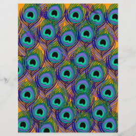 Peacockdampapier - Tropisch oranje