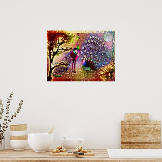 Peacocks2 Poster (Keuken)