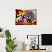 Peacocks2 Poster (Thuiskantoor)