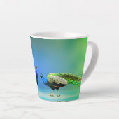 Peacocks Banner Latte Mok (Rechterhoek)