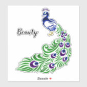 Peacock's Beauty 2 Sticker (Vel)