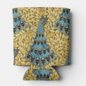 Peacocks Birds Rowan Trees Art Nouveau Blikjeskoeler (Achterkant)