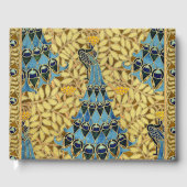Peacocks Birds Rowan Trees Art Nouveau Gastenboek (Voorkant)