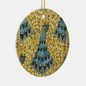 Peacocks Birds Rowan Trees Art Nouveau Keramisch Ornament (Rechts)