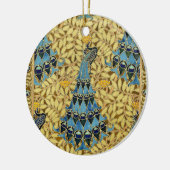 Peacocks Birds Rowan Trees Art Nouveau Keramisch Ornament (Links)