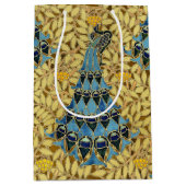 Peacocks Birds Rowan Trees Art Nouveau Medium Cadeauzakje (Voorkant)