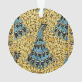 Peacocks Birds Rowan Trees Art Nouveau Ornament (achterkant)