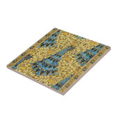 Peacocks Birds Rowan Trees Art Nouveau Tegeltje (Zijkant)