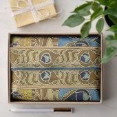 Peacocks Birds Rowan Trees Art Nouveau Tissuepapier (Geschenk)