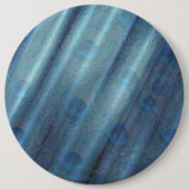 Peacocks & Emerald Green Metallic Silk Ronde Button 6,0 Cm (Voorkant)