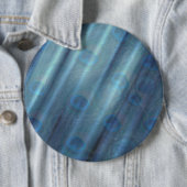 Peacocks & Emerald Green Metallic Silk Ronde Button 6,0 Cm (In situ)