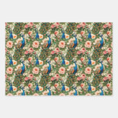 Peacocks en bloemen inpakpapier vel (Voorkant 2)