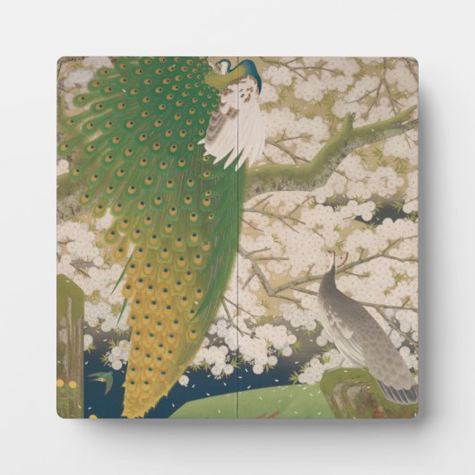 Peacocks en Cherry Tree (1925) Fotoplaat (Voorkant)