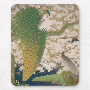 Peacocks en Cherry Tree (1925) Muismat