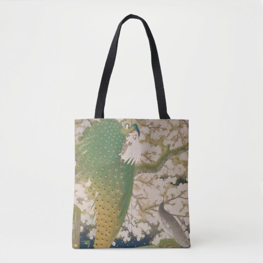 Peacocks en Cherry Tree (1925) Tote Bag (Voorkant)