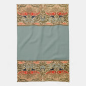 Peacocks en Dragons William Morris Kitchen Towel Theedoek (Verticaal)