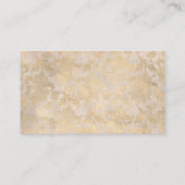 Peacocks en Flowers Blauwgroen, Ivoor, en Gouden B Informatiekaartje (Achterkant)