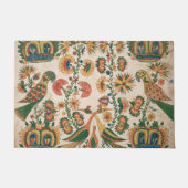 Peacocks en papegaaien Kunst Tapijt Deurmat (Voorkant)