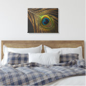 Peacock's eye canvas afdruk (Insitu (Slaapkamer))