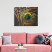 Peacock's eye canvas afdruk (Insitu (Woonkamer))