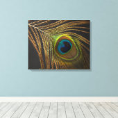 Peacock's eye canvas afdruk (Insitu (Houten vloer))