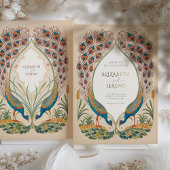 Peacocks Folie Uitnodiging