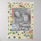 Peacocks Fruit Lijst Voeg je foto toe Poster (Voorkant)