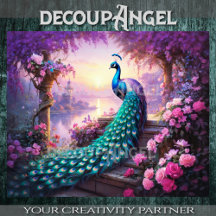 Peacock's Garden - Decoupage -