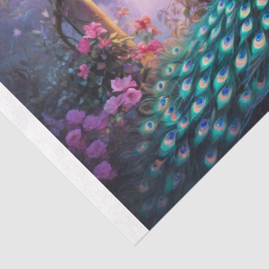 Peacock's Garden - Decoupage - Tissuepapier (Detail)