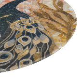 Peacocks Gold Glitter Love Blush Roos Snijplank (Hoek)