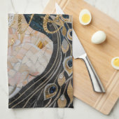 Peacocks Gold Glitter Love Blush Roos Theedoek (Quarter Fold)