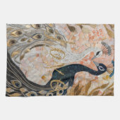 Peacocks Gold Glitter Love Blush Roos Theedoek (Horizontaal)