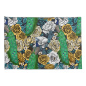 Peacocks in de tuin van het roos 3 kussensloop (Achterkant-Rechts)