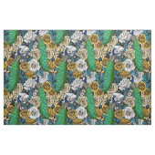 Peacocks in de tuin van het roos 3 stof (Yard (91,4 cm))