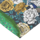 Peacocks in de tuin van het roos 3 tafelkleed (Gekanteld)