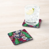 Peacocks in de tuin van het roos bier onderzetter (Rechterzijde)