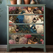 Peacocks in een Tree Elegant  Victoriaans Boho Tissuepapier