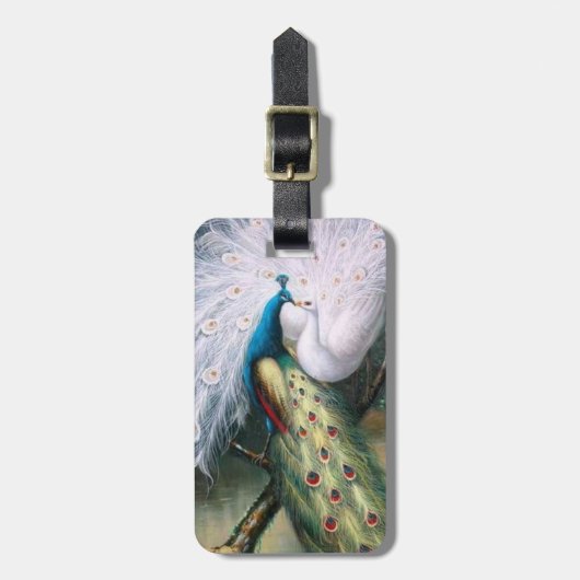  Peacocks Kiss Bagagelabel (Voorkant verticaal)