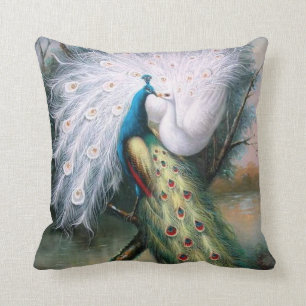 Peacocks Kiss Kussen
