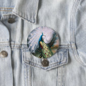 Peacocks Kiss Ronde Button 7,6 Cm (In situ)