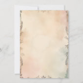 Peacocks  koninklijke tuin Indiase bruiloft Kaart (Achterkant)