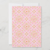 Peacocks lotus tuin Indiase bruiloft sjabloon Kaart (Achterkant)