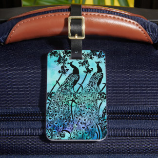 Peacocks Luggage Tag Bagagelabel